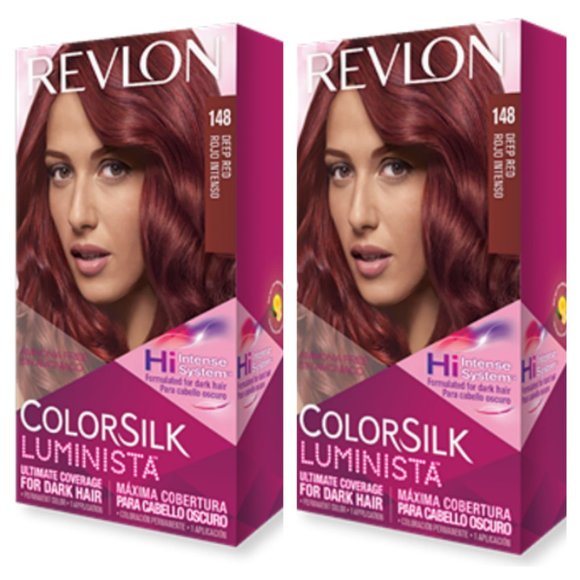 ColorSilk Luminista Deep Red Hair Dye 2 PACK - Picture 1 of 3